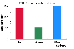 rgb background color #8A3594 mixer