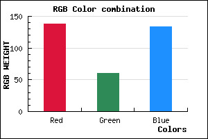 rgb background color #8A3C86 mixer