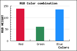 rgb background color #8A3C87 mixer