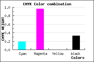 #8A07AB color CMYK mixer