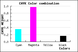 #8A07D5 color CMYK mixer
