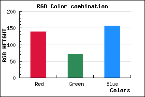rgb background color #8A489C mixer