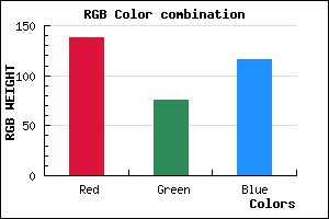 rgb background color #8A4C74 mixer