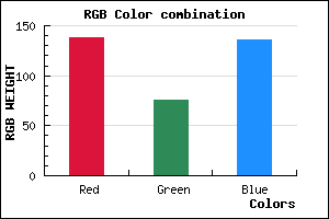 rgb background color #8A4C88 mixer