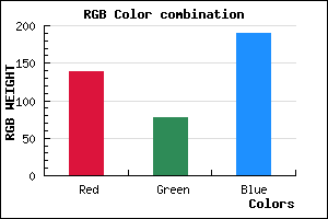 rgb background color #8A4EBE mixer