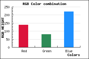 rgb background color #8A50DC mixer