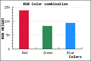 rgb background color #8A525D mixer