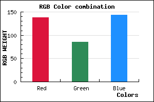 rgb background color #8A558F mixer