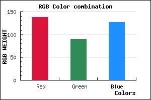 rgb background color #8A5A7F mixer