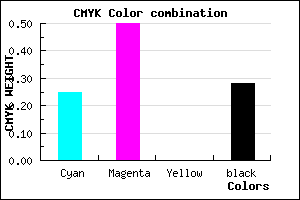 #8A5BB7 color CMYK mixer
