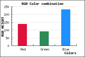 rgb background color #8A5BE7 mixer
