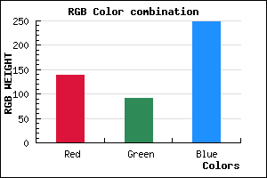 rgb background color #8A5BF8 mixer