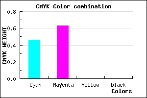 #8A5EFE color CMYK mixer
