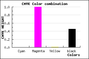 #8B008A color CMYK mixer