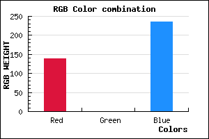 rgb background color #8B00EC mixer