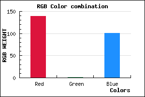 rgb background color #8B0165 mixer