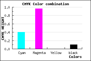 #8B0AE6 color CMYK mixer