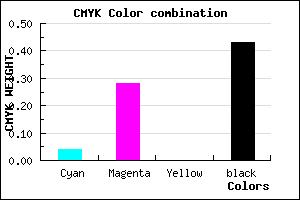 #8B6991 color CMYK mixer