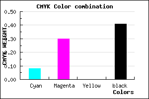 #8B6997 color CMYK mixer