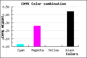 #8B6A90 color CMYK mixer