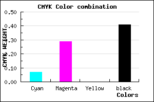 #8B6A96 color CMYK mixer