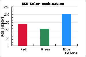 rgb background color #8B6BCD mixer
