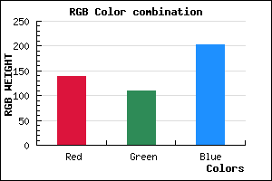 rgb background color #8B6DCB mixer