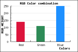 rgb background color #8B6DFA mixer