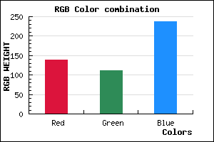 rgb background color #8B6FED mixer