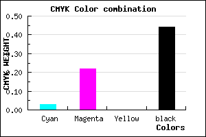#8B7090 color CMYK mixer