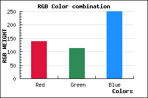 rgb background color #8B72FA mixer