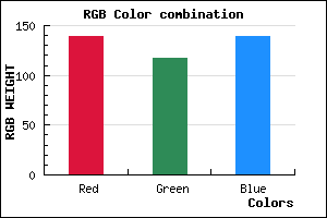 rgb background color #8B758B mixer