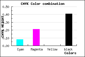 #8B7797 color CMYK mixer