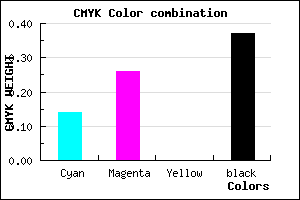 #8B77A1 color CMYK mixer