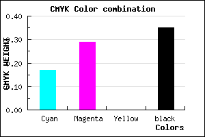 #8B77A7 color CMYK mixer