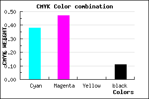 #8B77E2 color CMYK mixer