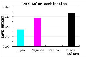 #8B78A8 color CMYK mixer