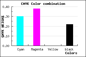 #8B7BC7 color CMYK mixer