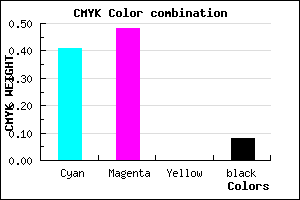#8B7BEB color CMYK mixer