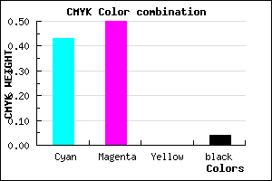 #8B7BF5 color CMYK mixer