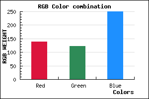 rgb background color #8B7BFA mixer