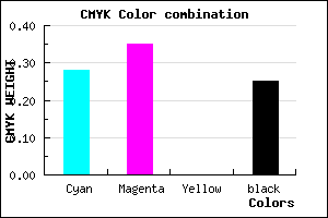 #8B7CC0 color CMYK mixer
