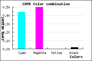 #8B7CFA color CMYK mixer