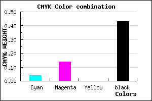 #8B7D91 color CMYK mixer