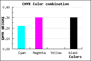 #8B7DB3 color CMYK mixer