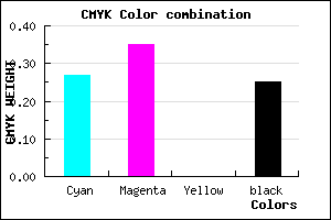 #8B7DBF color CMYK mixer