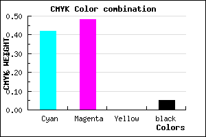 #8B7DF1 color CMYK mixer