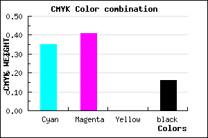#8B7FD7 color CMYK mixer