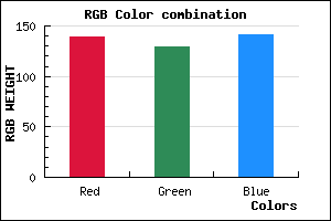 rgb background color #8B818D mixer