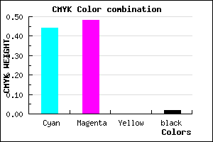 #8B81FA color CMYK mixer